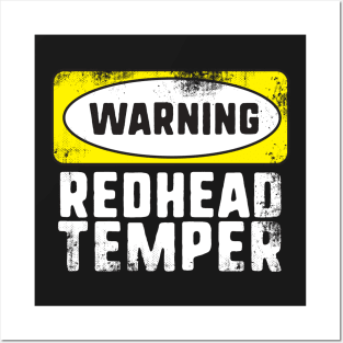 Warning Redhead Temper Posters and Art